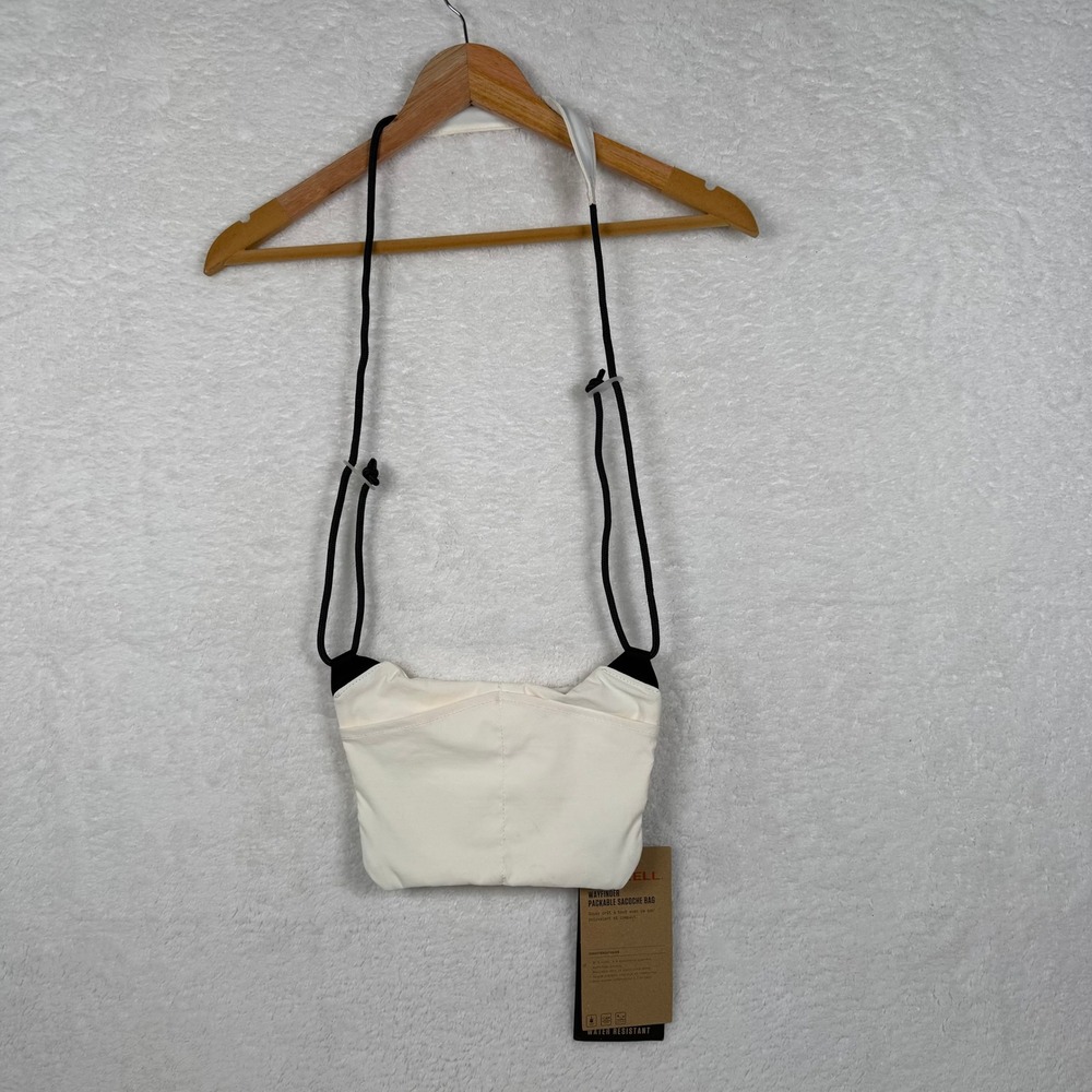 Merrell Wayfinder Packable Sacoche Bag White Black Water Resistant Crossbody - Picture 4 of 13